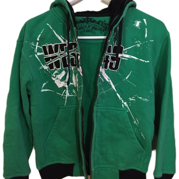 west fourty nine Other - Vibrant Green Splatter Hoodie